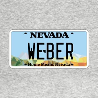 Weber Grill Nevada vanity license plate T-Shirt